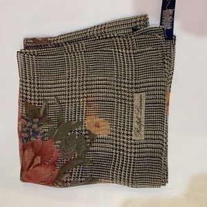 Ralph Lauren 100% Silk Scarf Vintage.